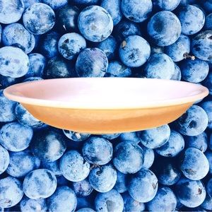 Anchor Hocking Fire King Peach Lustre 9 inch Milk Glass Pie Plate